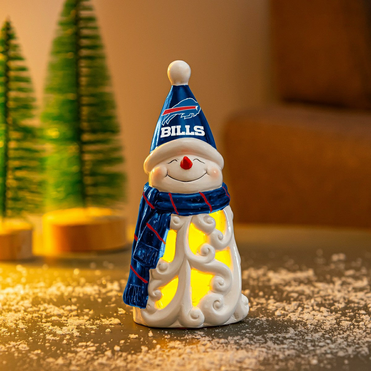 Buffalo Bills Snowman LED Statuary, 8" - NFL Home