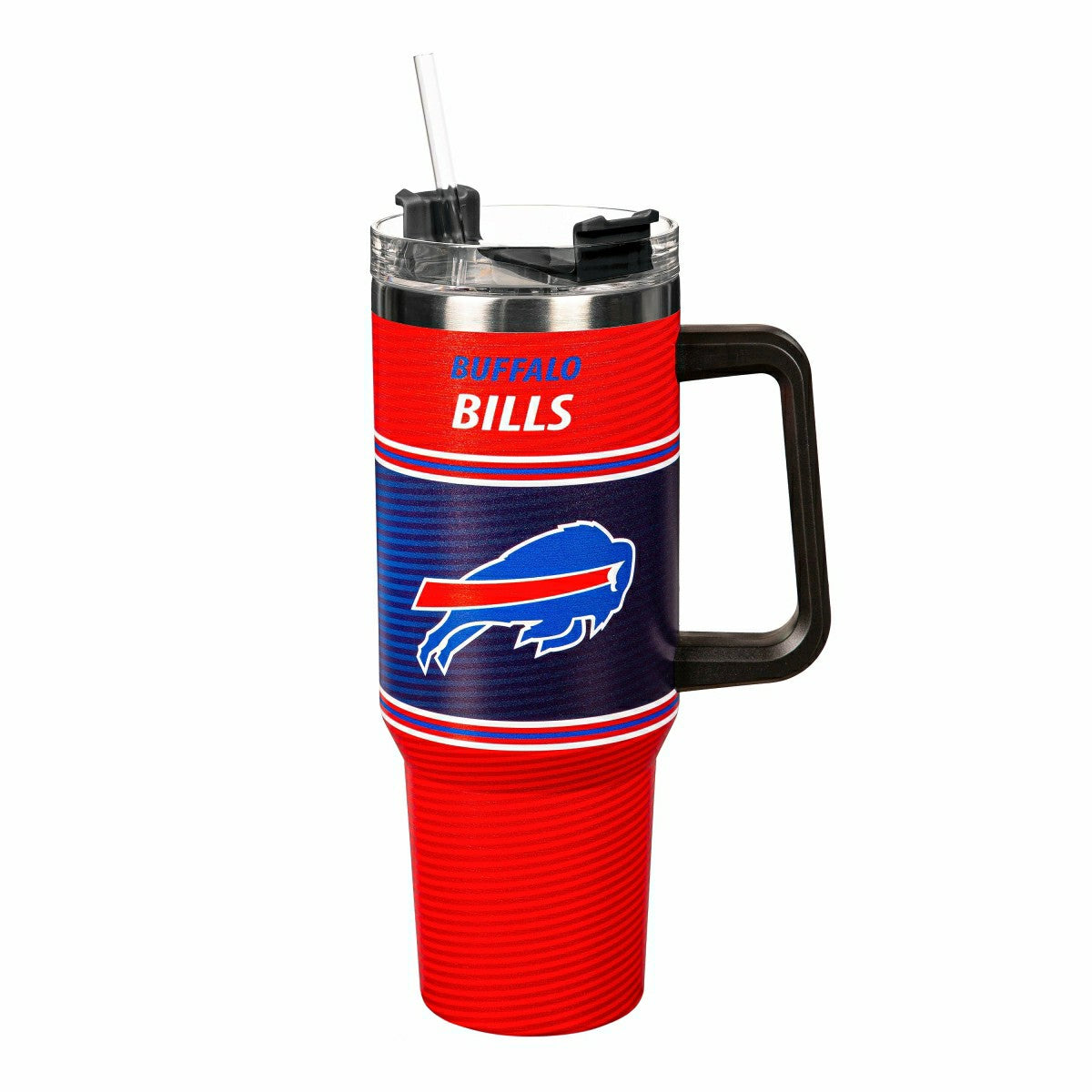 40oz Stainless Steel Canyon Cup w/ Straw, Buffalo Bills - NFL Home