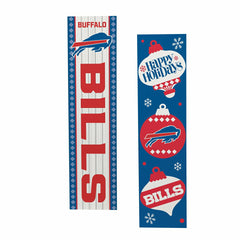 47" Double Sided Leaner, Buffalo Bills, Christmas - NFL Home