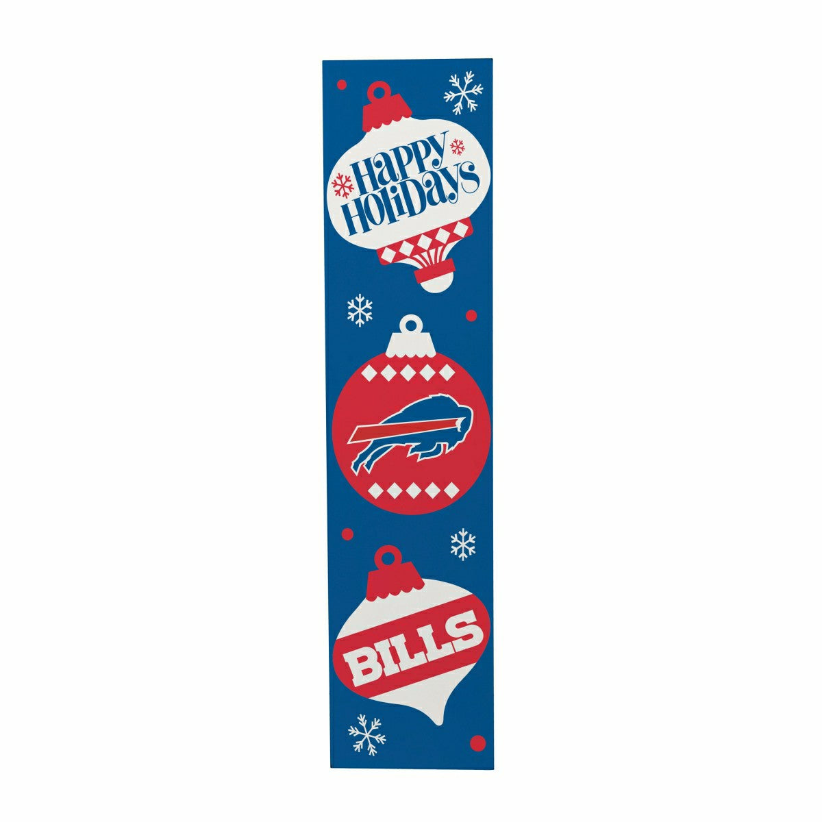 47" Double Sided Leaner, Buffalo Bills, Christmas - NFL Home