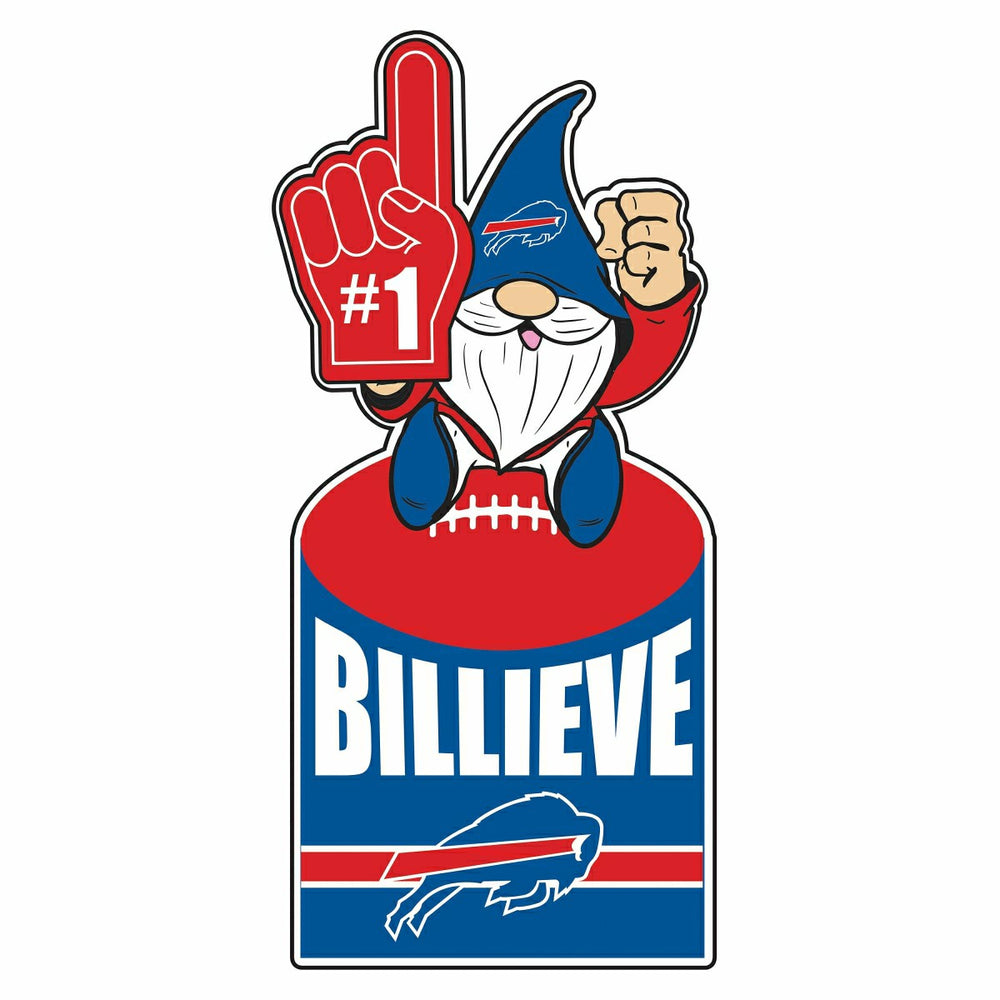 Buffalo Bills Gnome Metal Sign 10"L x 30"H - NFL Home