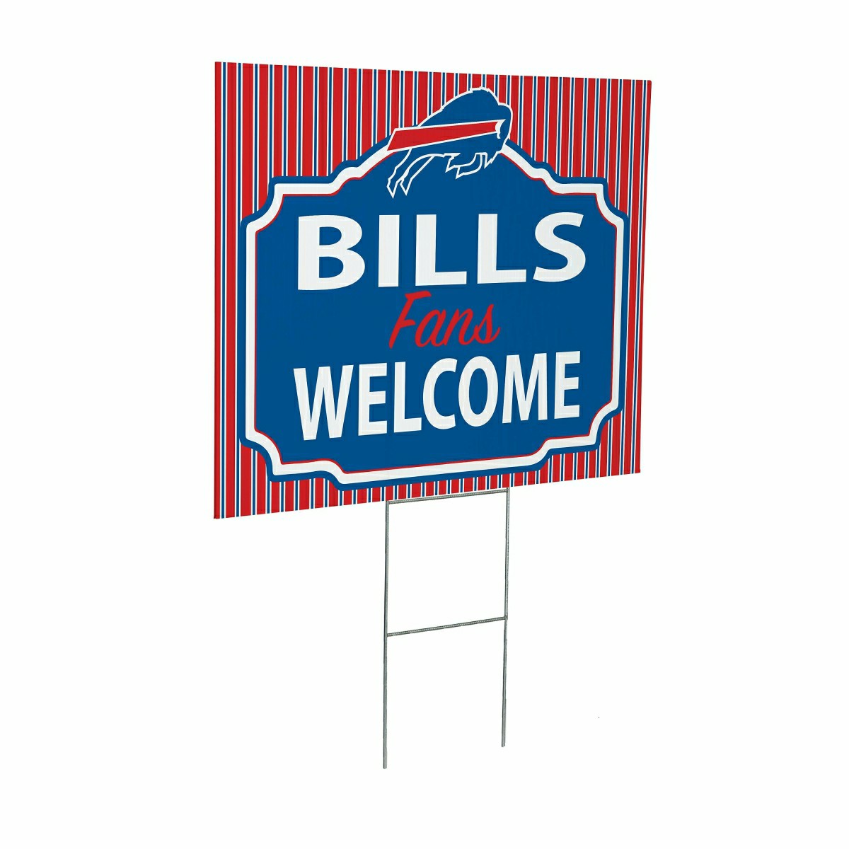 Buffalo Bills Coroplast Yard Sign, "Fans Welcome" - NFL Home
