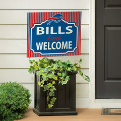 Buffalo Bills Coroplast Yard Sign, "Fans Welcome" - NFL Home