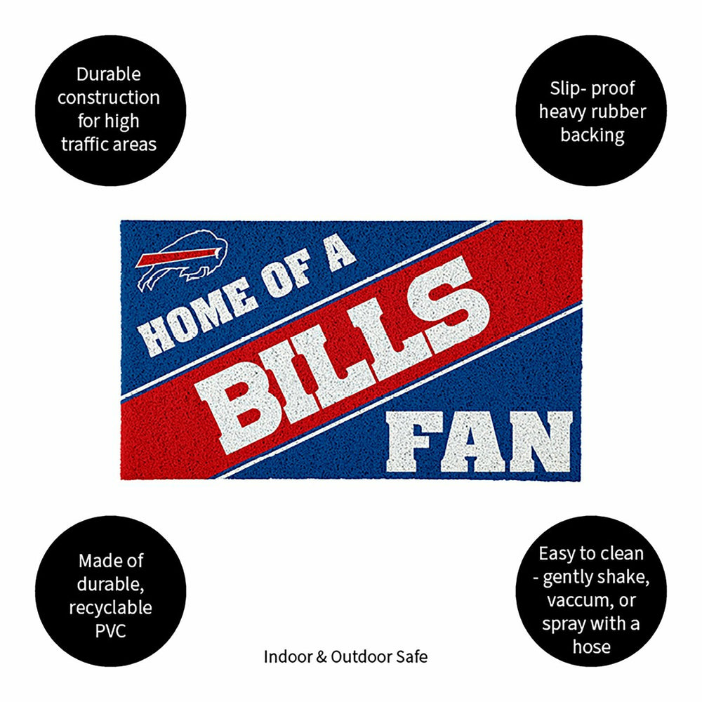 Buffalo Bills, PVC Mat COLOR, Home of a Fan - NFL