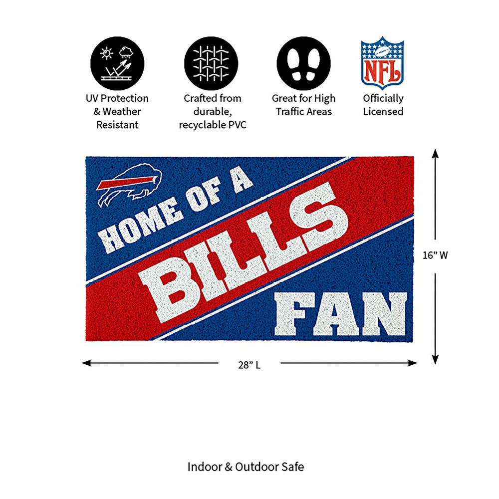 Buffalo Bills, PVC Mat COLOR, Home of a Fan - NFL