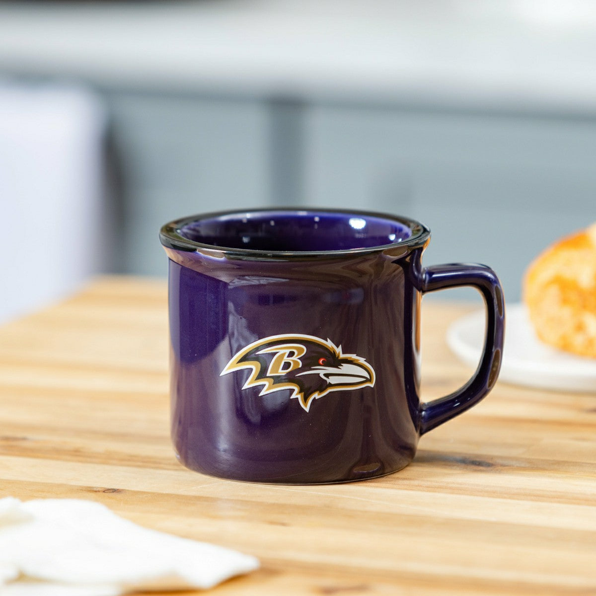 Baltimore Ravens Ceramic Camp Cup with Enamel Finish, 14oz - NFL