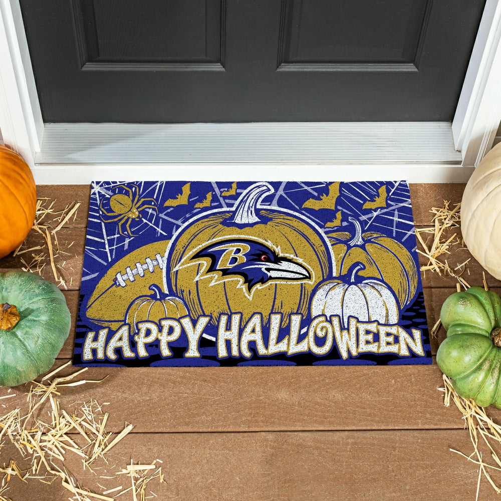 Baltimore Ravens Halloween PVC Mat, 28"x16" - NFL