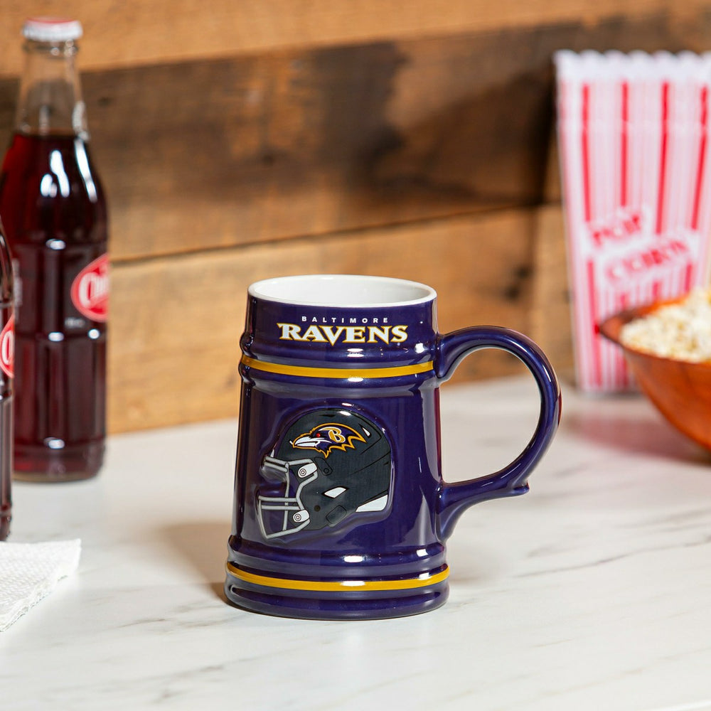 Baltimore Ravens Ceramic Stein Cup, 24oz - NFL Home