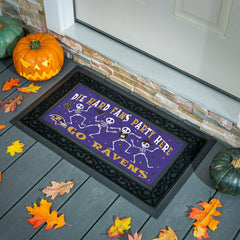 Baltimore Ravens Flocked Coir Halloween Sassafras Switch Mat, 22"x10" - NFL