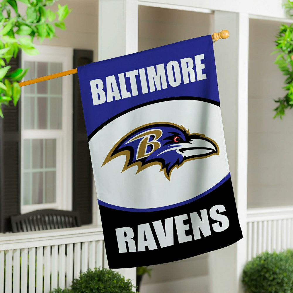 Baltimore Ravens Suede House Flag - NFL