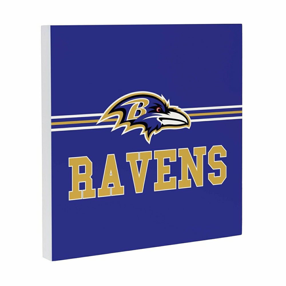 Baltimore Ravens Wood Wall Sign, 12x12 - NFL Home