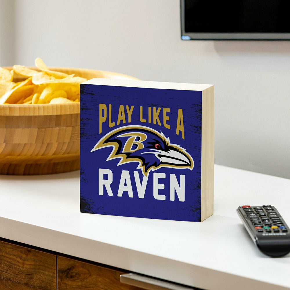 Baltimore Ravens Plock, Down Home Fans, 6x6 - NFL Home