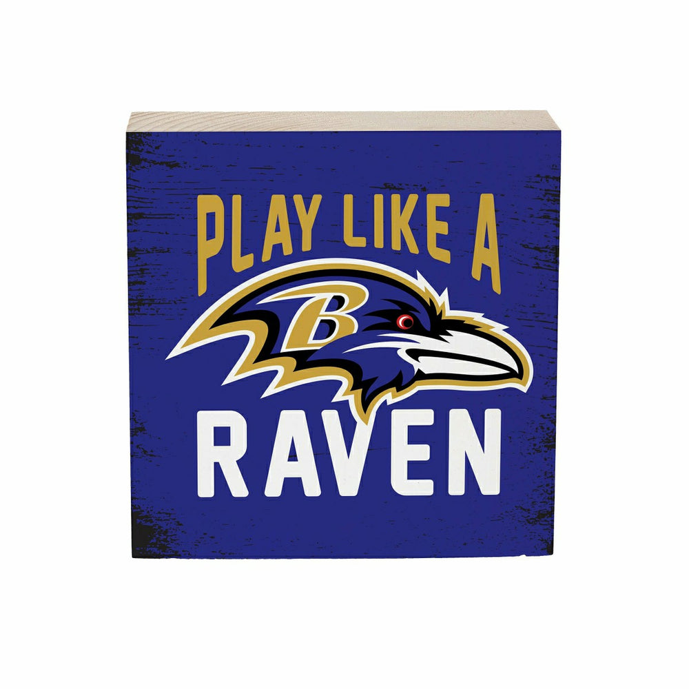 Baltimore Ravens Plock, Down Home Fans, 6x6 - NFL Home
