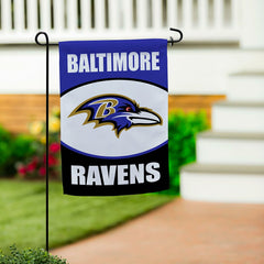Baltimore Ravens Suede Garden Flag - NFL