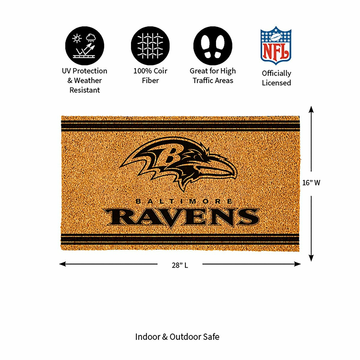 Baltimore Ravens, Coir Mat 1C - NFL