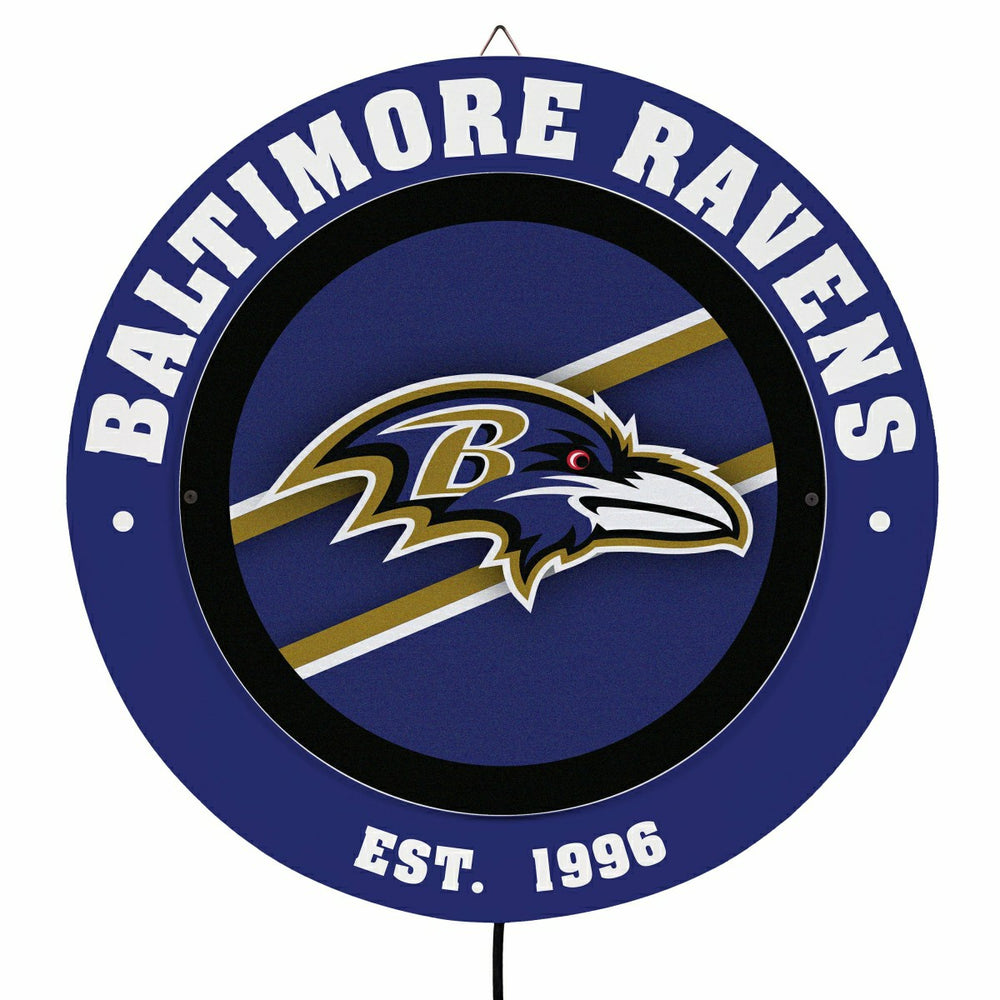 Baltimore Ravens, Metal Lite, Round - NFL