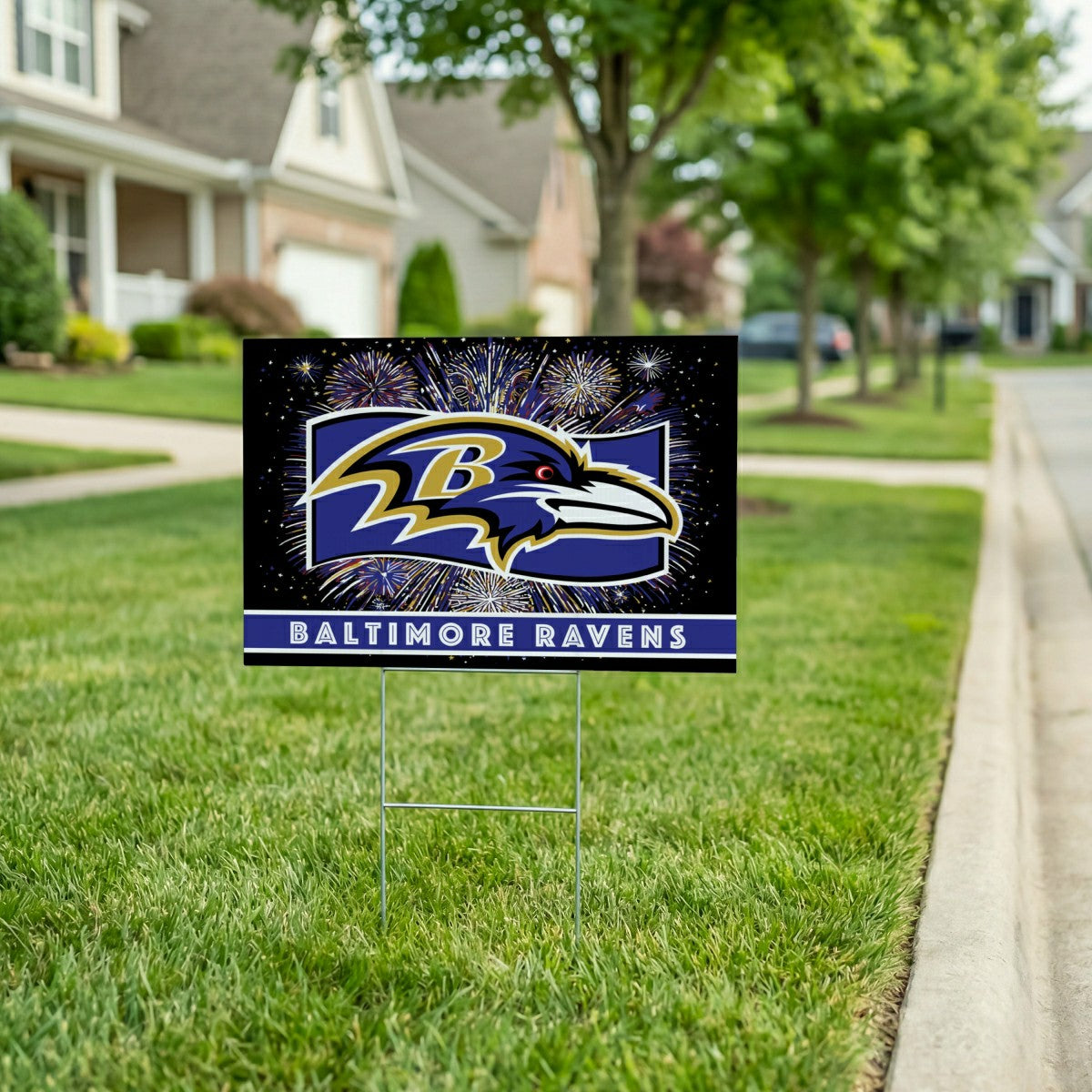 Baltimore Ravens Yard Sign, Patriotic - NFL Home