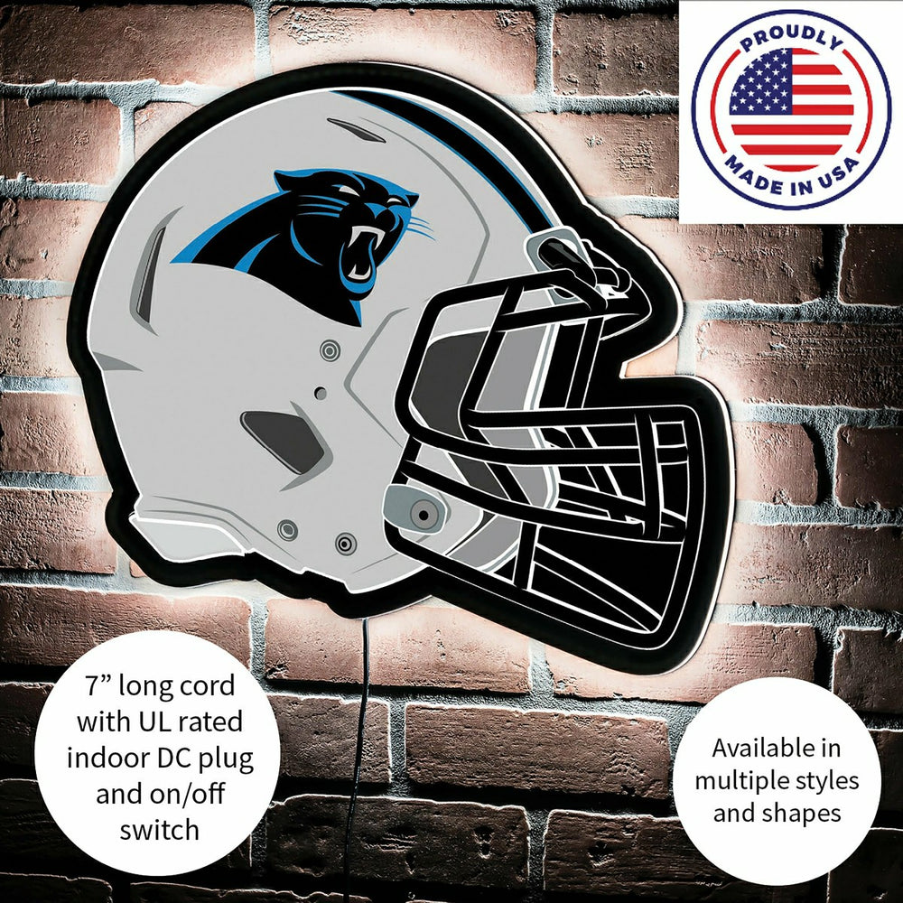 LED Wall Decor, Helmet, Carolina Panthers - NFL Home