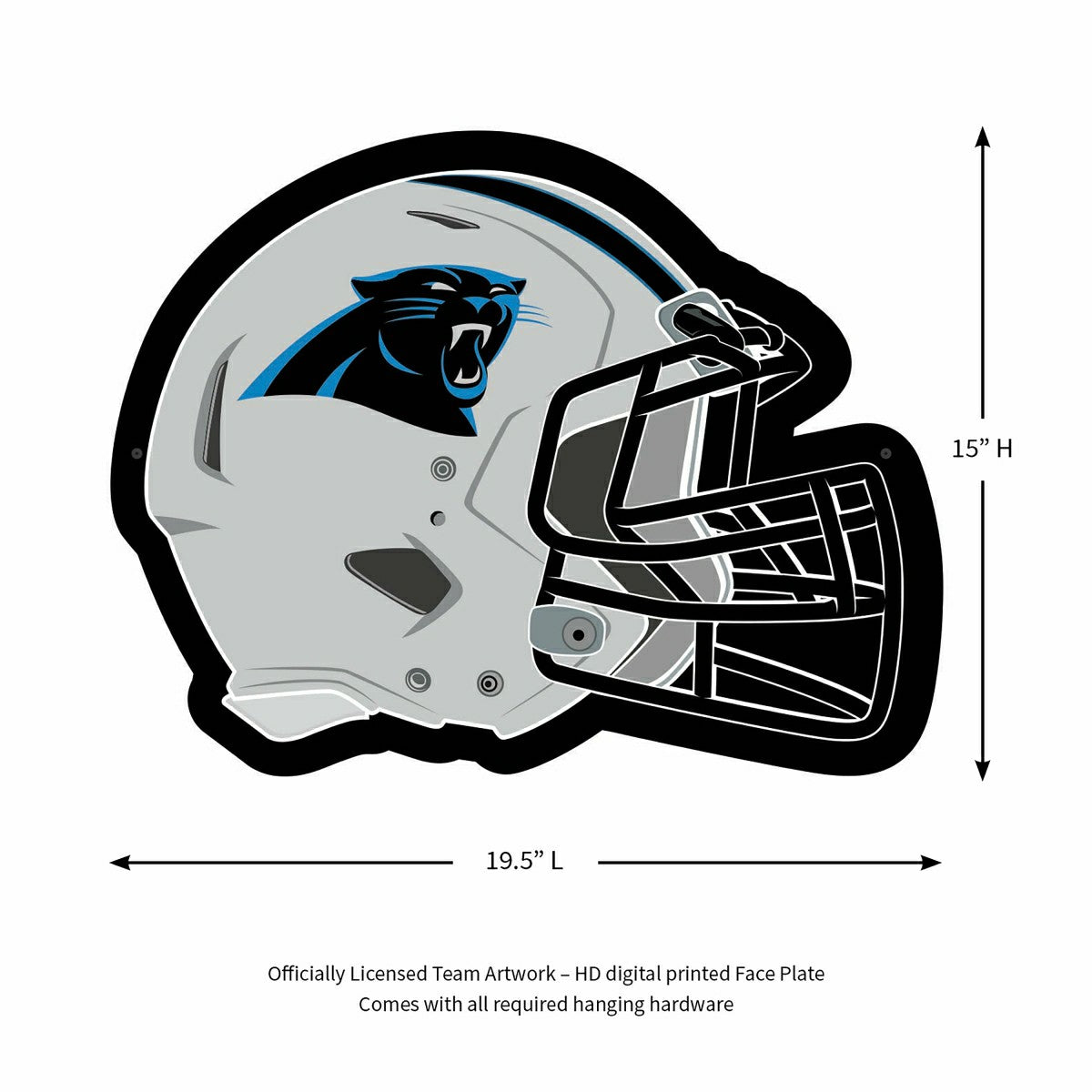 LED Wall Decor, Helmet, Carolina Panthers - NFL Home