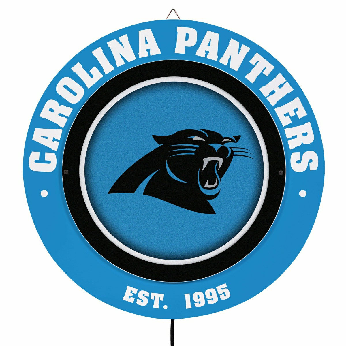 Carolina Panthers, Metal Lite, Round - NFL