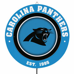Carolina Panthers, Metal Lite, Round - NFL