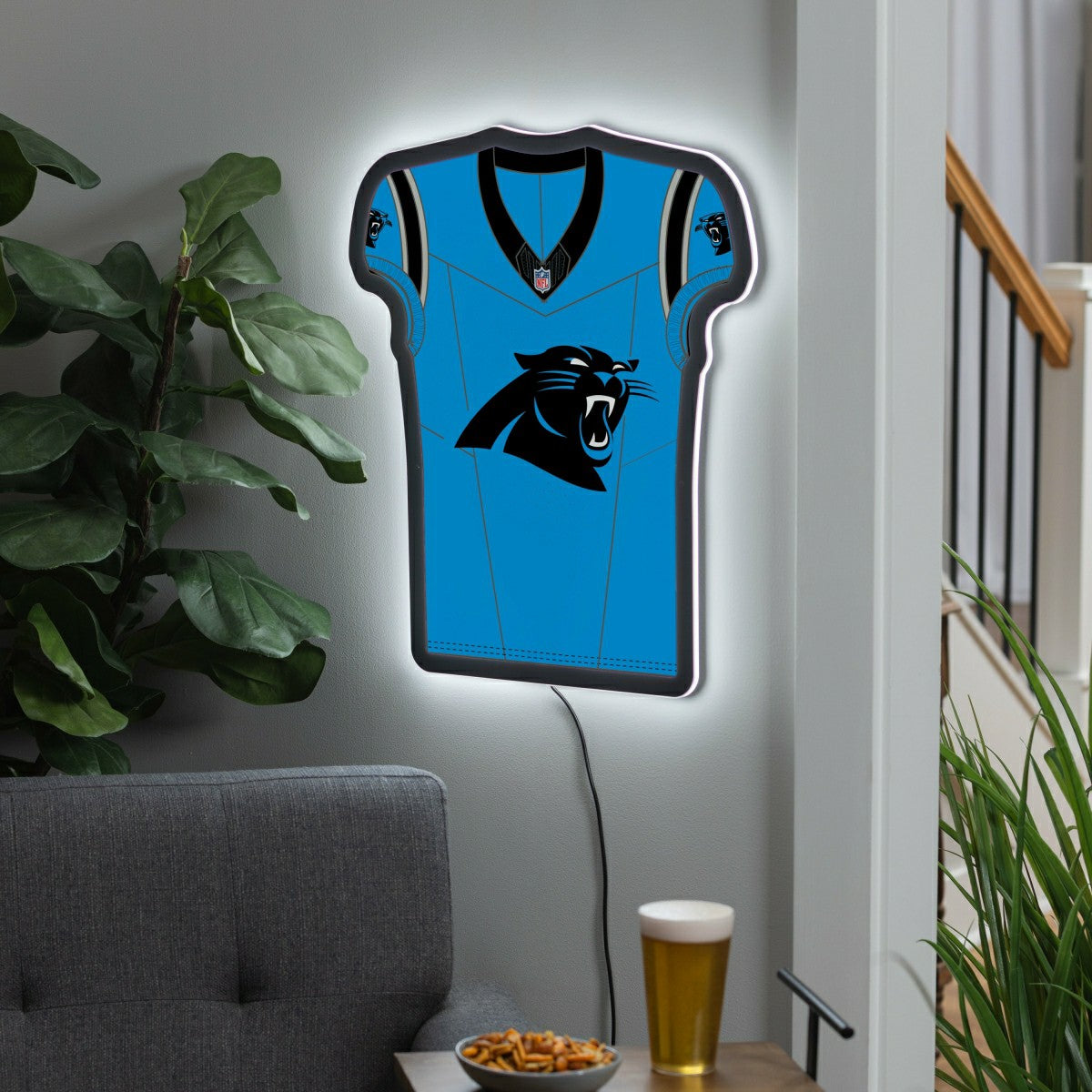 Carolina Panthers NFL Football Jersey Edgelite LED Decor - NFL