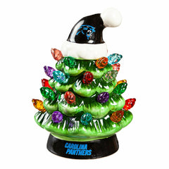 4" Mini LED Tabletop Christmas Tree, Set of 2, Carolina Panthers - NFL Home