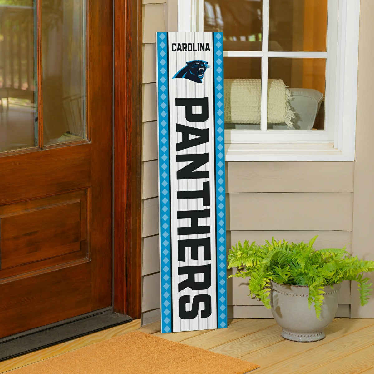 Carolina Panthers 47" Double Sided Leaner, Christmas - NFL Home