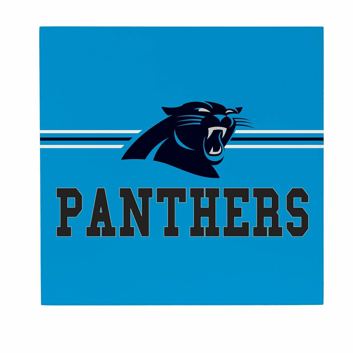 Carolina Panthers Wood Wall Sign, 12x12 - NFL Home