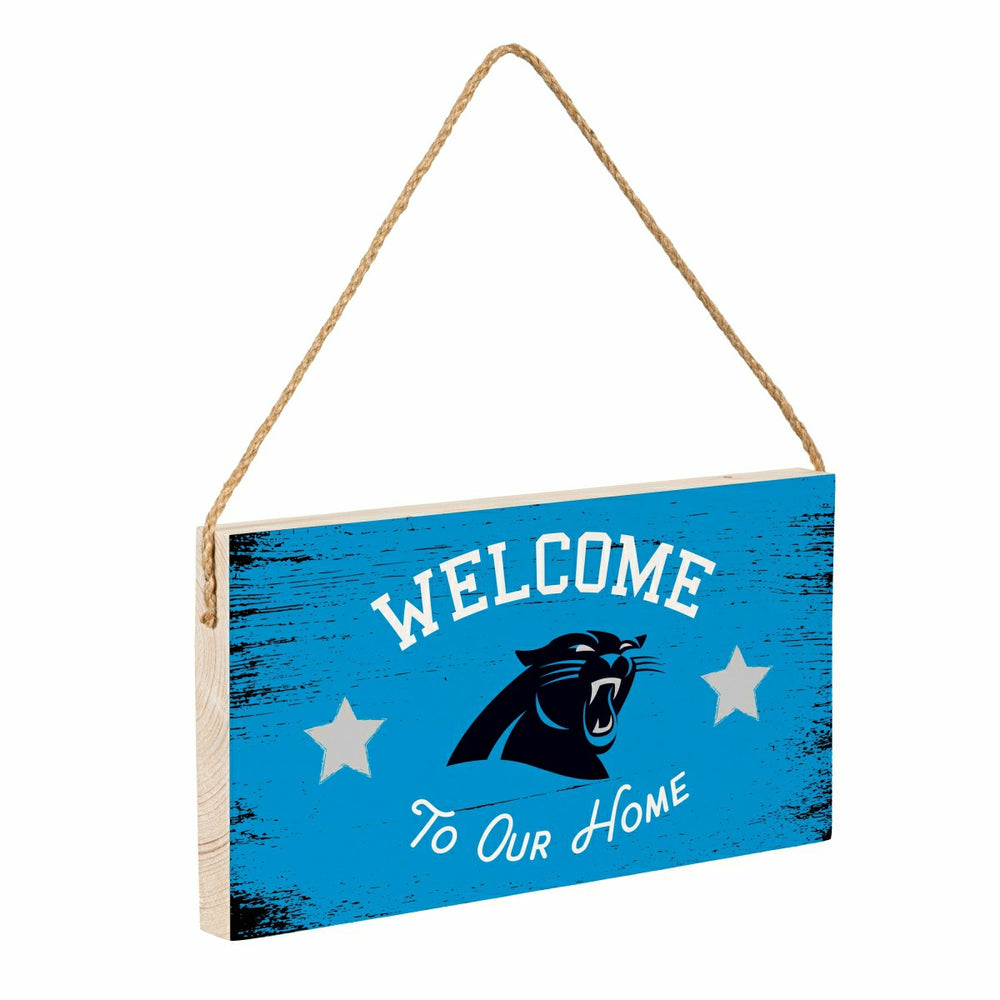 Carolina Panthers Wood Wall Sign, 6x11 - NFL Home