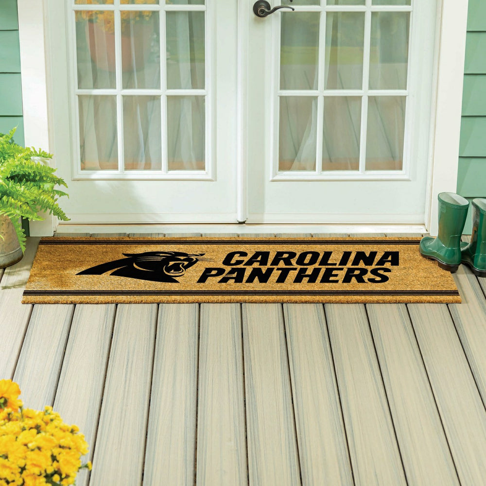 Carolina Panthers Extra Large One Color Coir Mat, 60"x24" - NFL