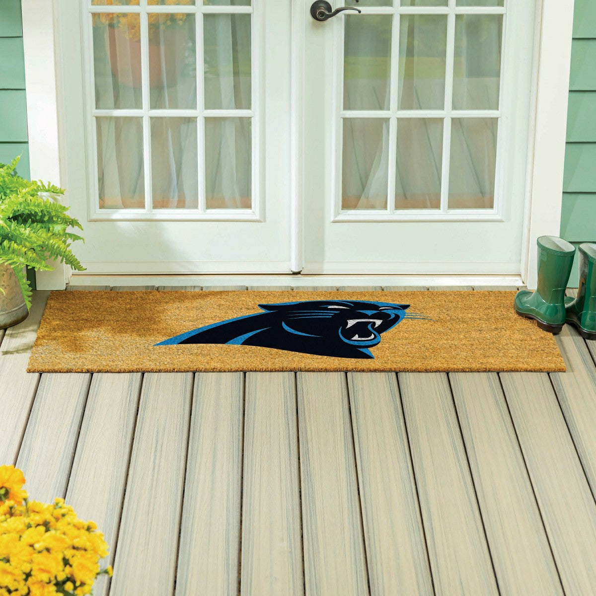 Carolina Panthers Extra Large Full Color Coir Mat, 60"x24" - NFL