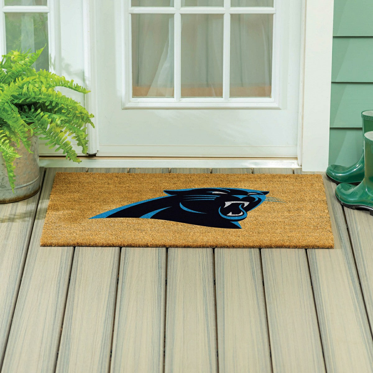 Carolina Panthers Large Full Color Coir Mat, 36"x24" - NFL