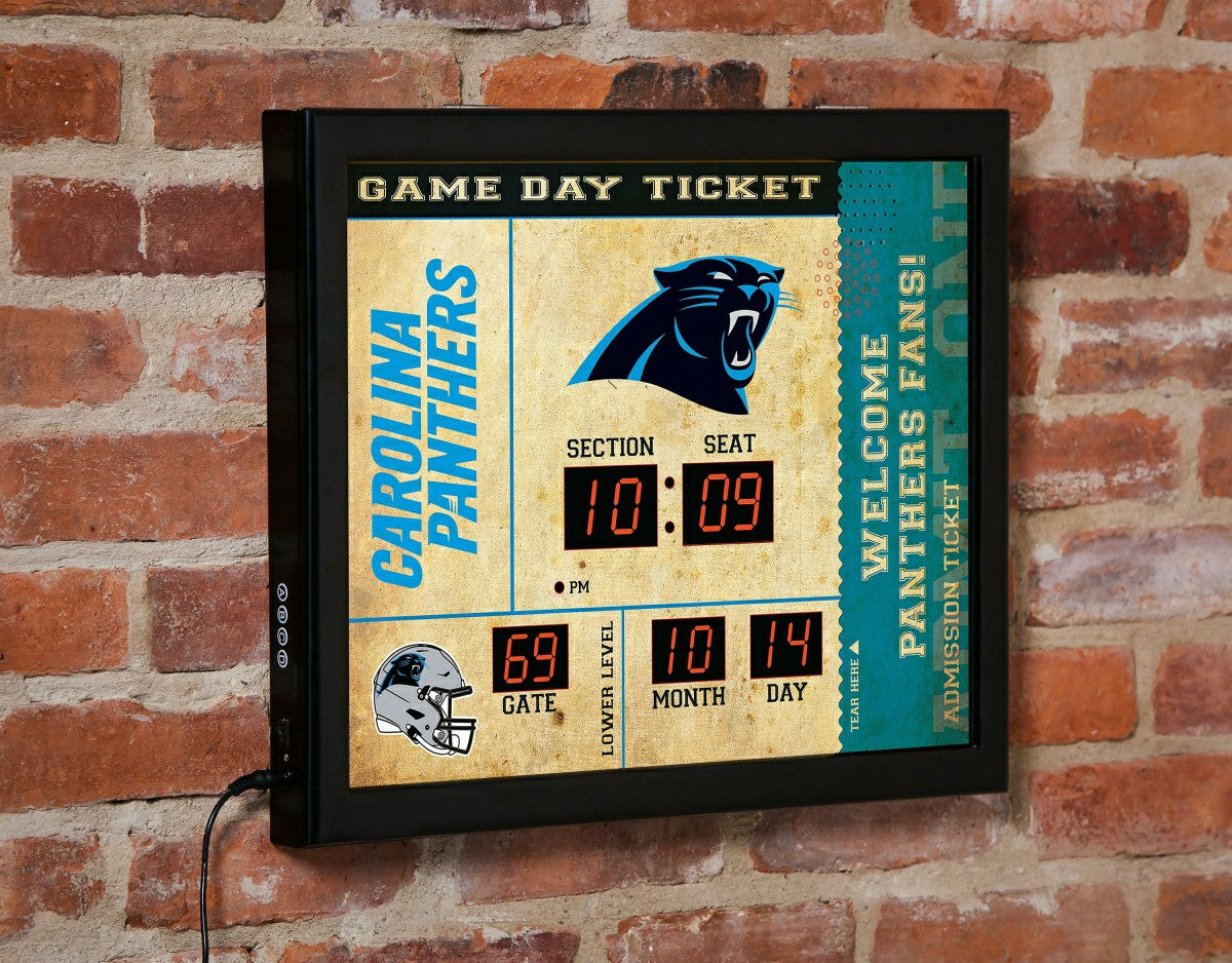 Scoreboard Wall Clock, Carolina Panthers - NFL Home