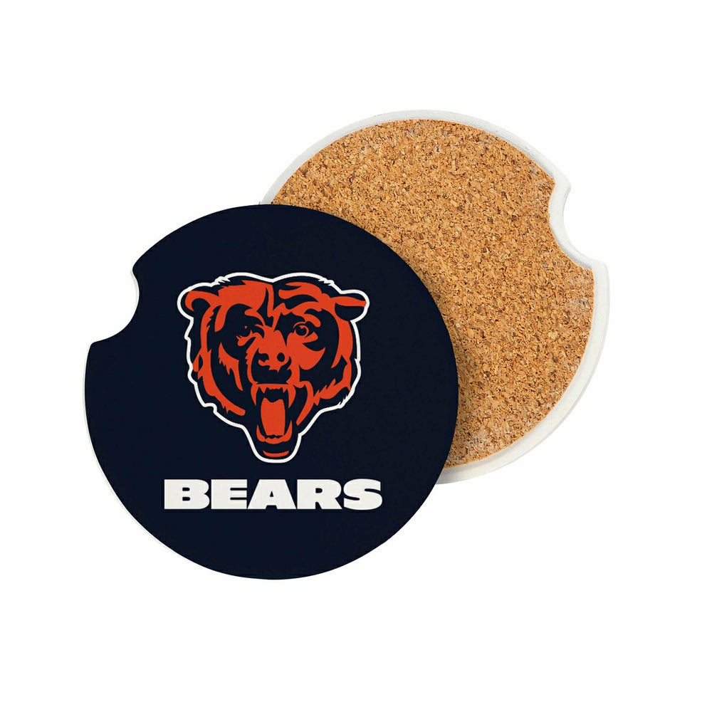 Chicago Bears Car Coaster Set, 2pc - NFL