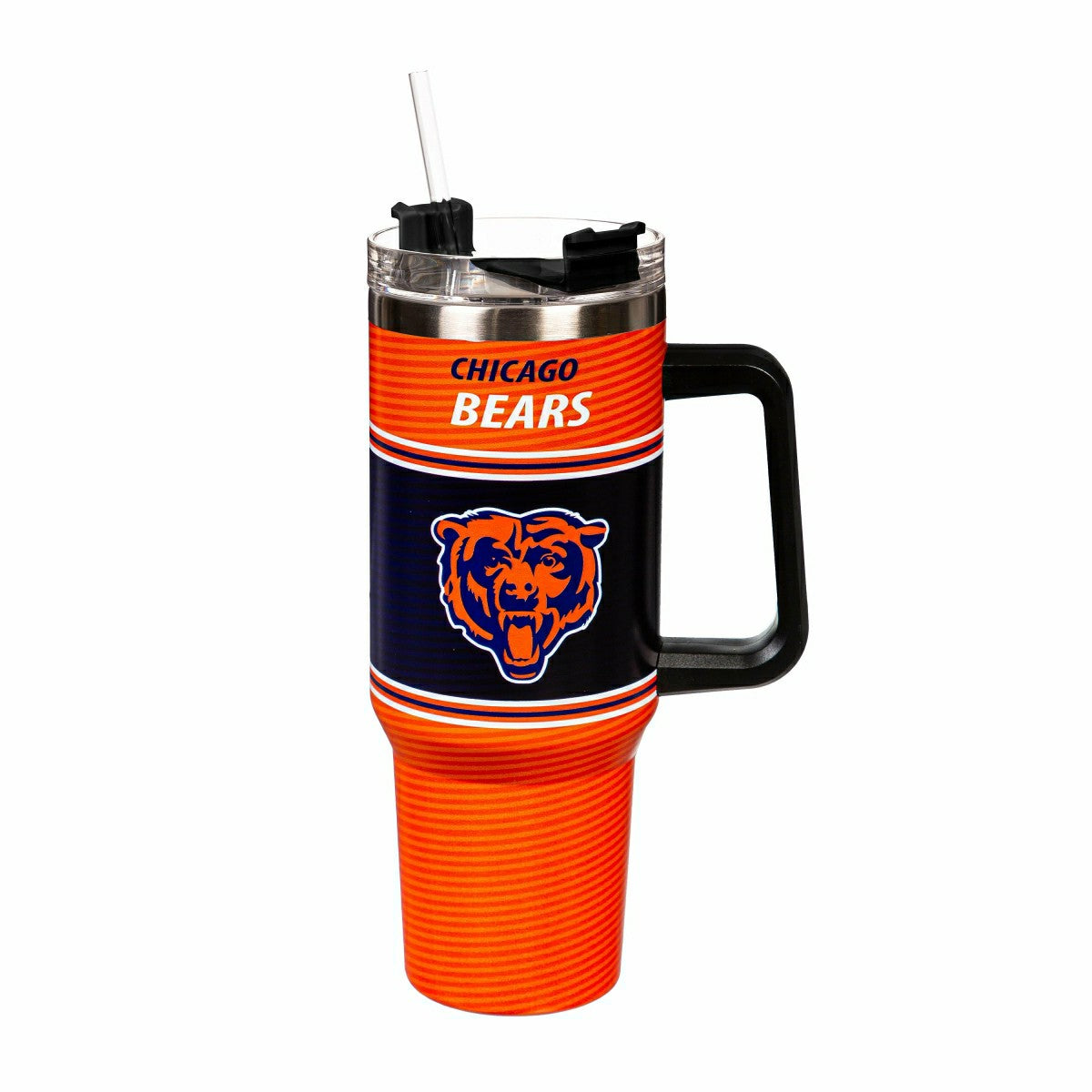 40oz Stainless Steel Canyon Cup w/ Straw, Chicago Bears - NFL Home