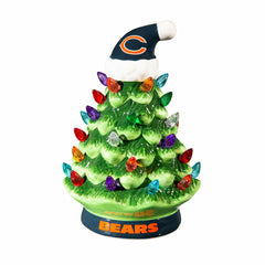 8" LED Ceramic Christmas Tree, Chicago Bears - NFL Home