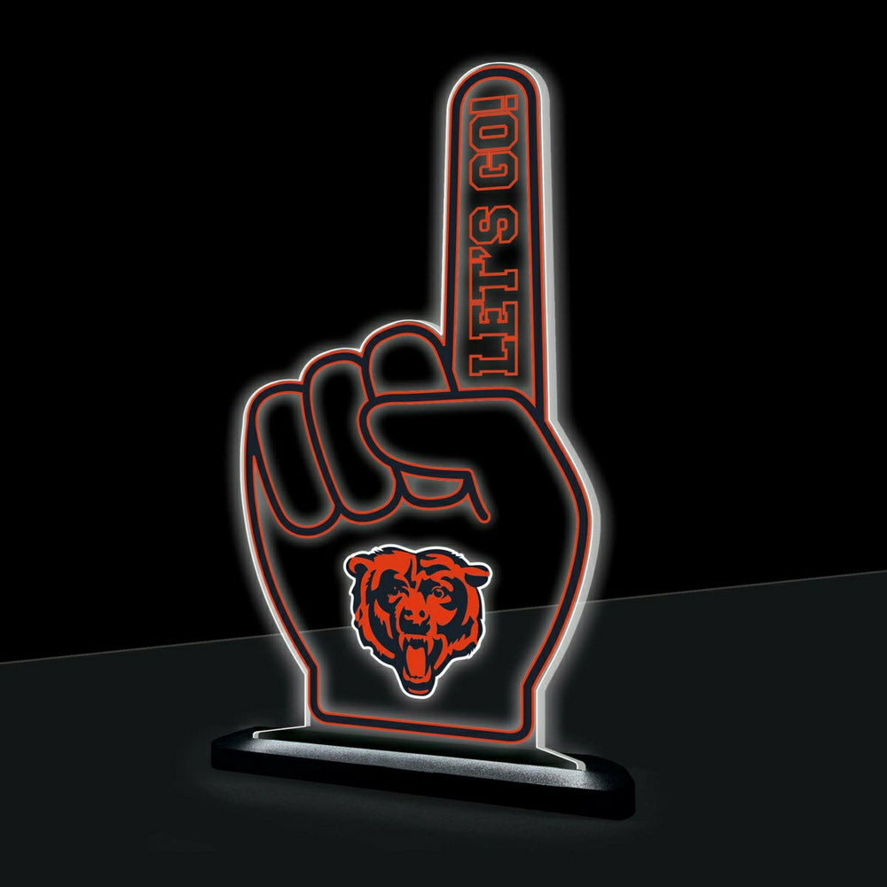 Chicago Bears NFL Football Foam Finger Desklite LED Decor - NFL Home