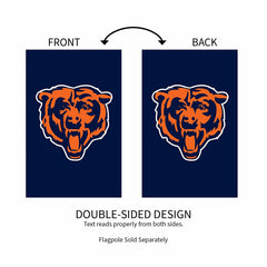Chicago Bears Applique House Flag - NFL Home