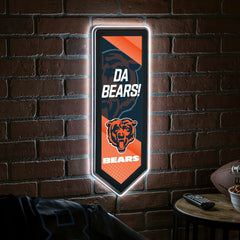 LED Wall Decor, Pennant, Chicago Bears - NFL Home
