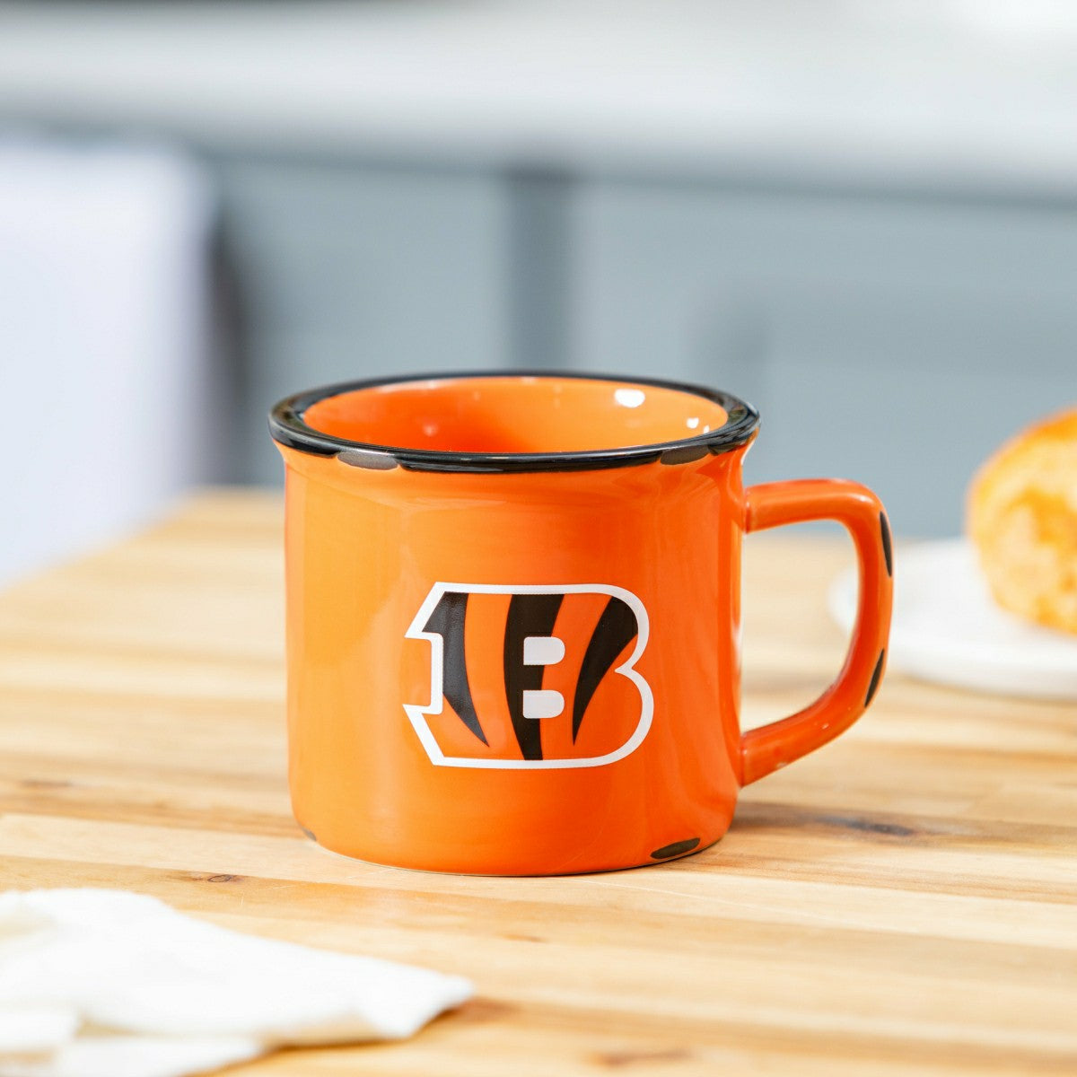 Cincinnati Bengals Ceramic Camp Cup with Enamel Finish, 14oz - NFL