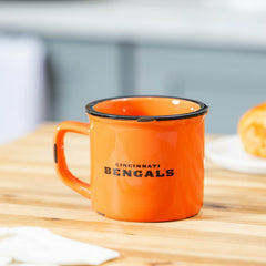Cincinnati Bengals Ceramic Camp Cup with Enamel Finish, 14oz - NFL