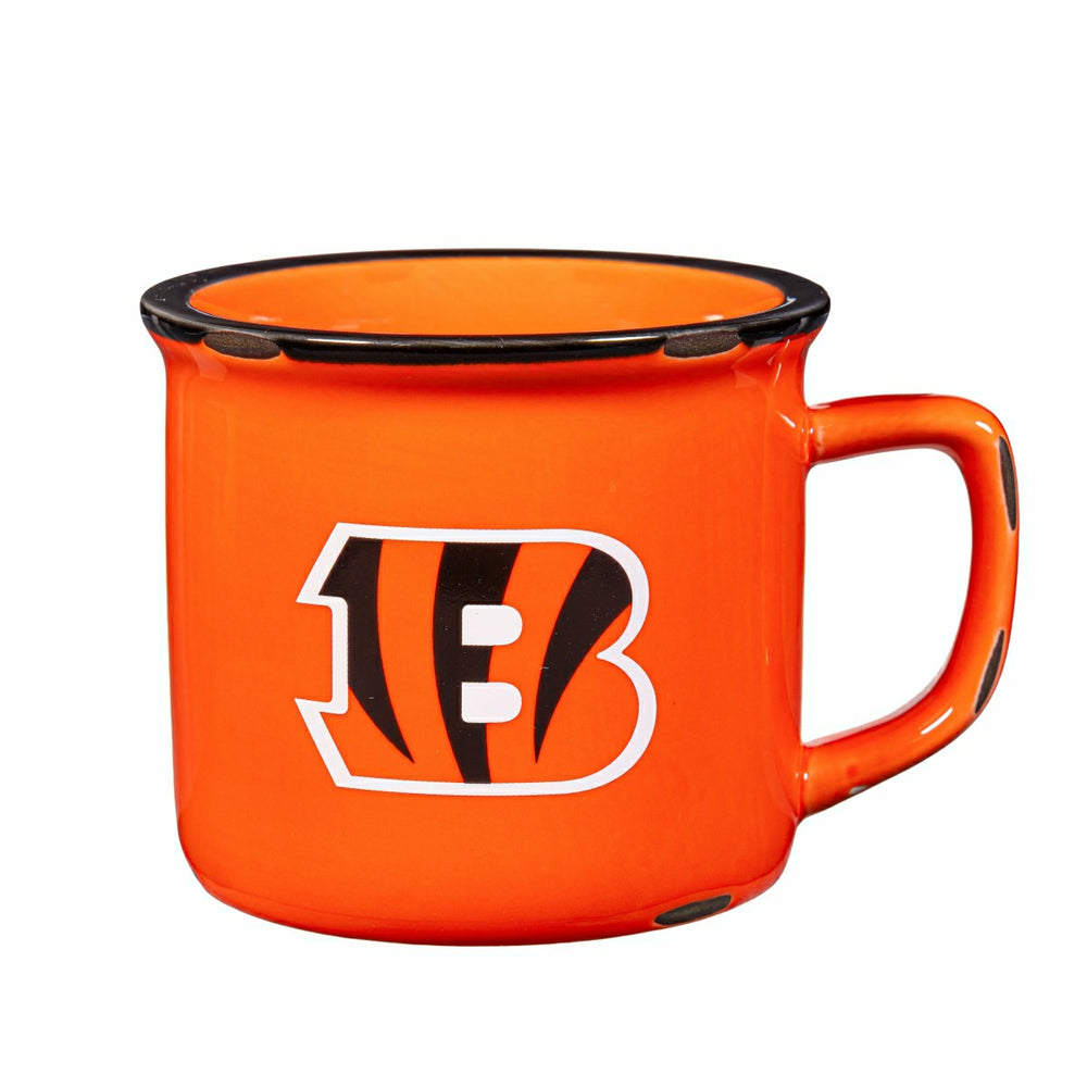 Cincinnati Bengals Ceramic Camp Cup with Enamel Finish, 14oz - NFL
