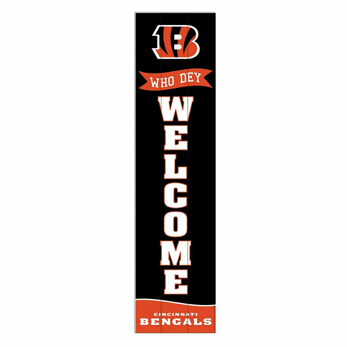 Cincinnati Bengals Large Single Sided Leaner, 46" - NFL Home