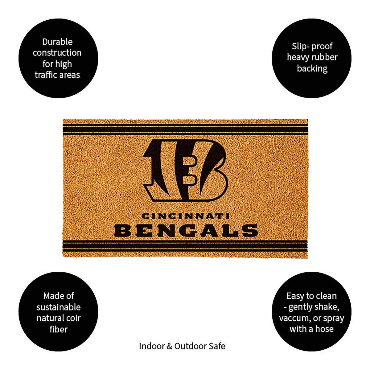 Cincinnati Bengals, Coir Mat 1C - NFL