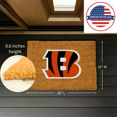 Coir Mat, 16"x28", Cincinnati Bengals - NFL
