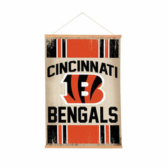 Cincinnati Bengals, Canvas Wall Tapestry, Medium, 36x24 - NFL Home