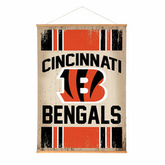 Cincinnati Bengals, Canvas Wall Tapestry, Large, 54x36 - NFL Home