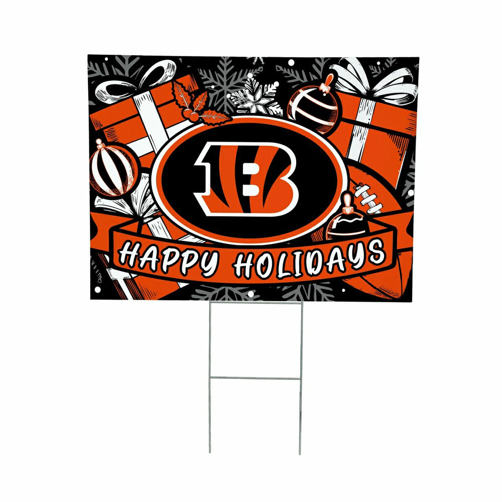 Cincinnati Bengals Yard Sign, Holiday - NFL Home