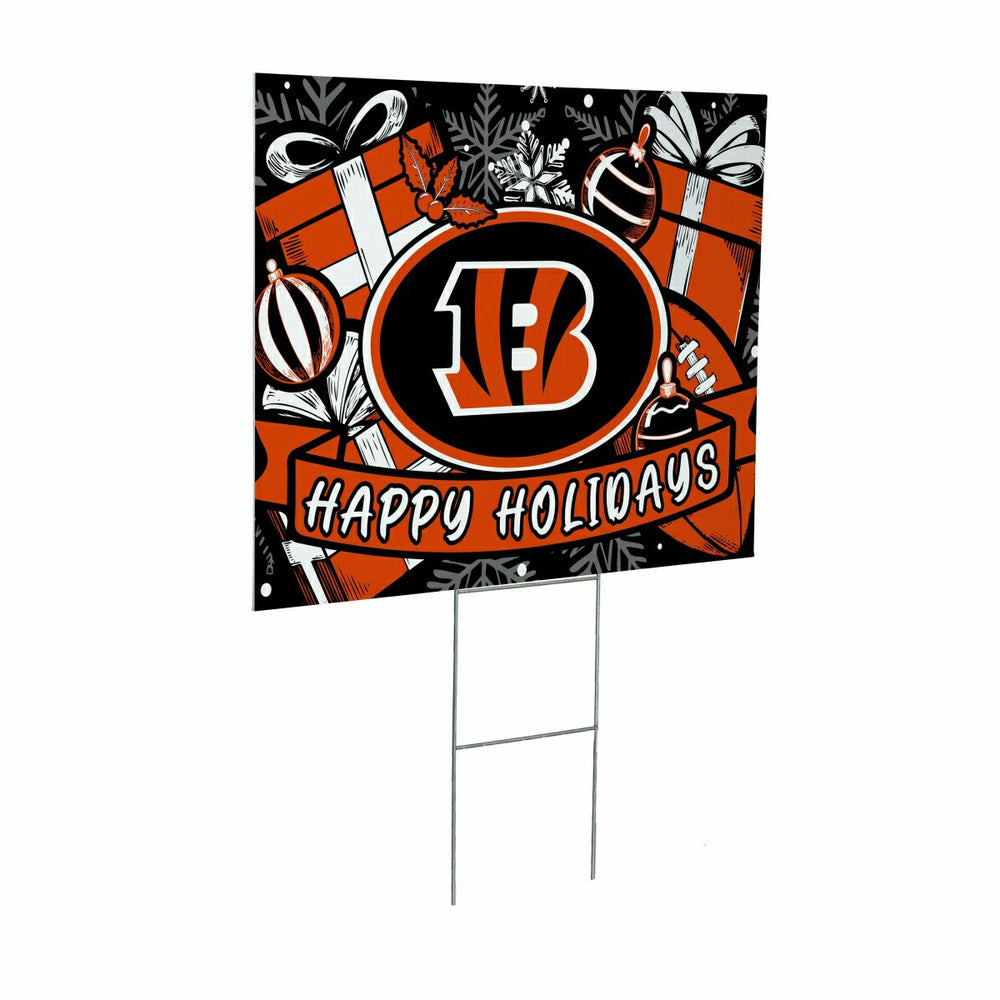 Cincinnati Bengals Yard Sign, Holiday - NFL Home